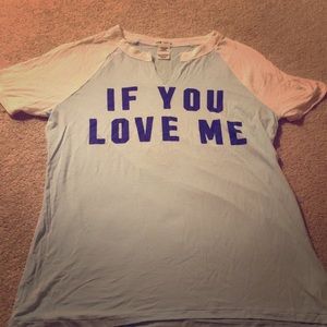 PINK Blue/White Sleep Shirt